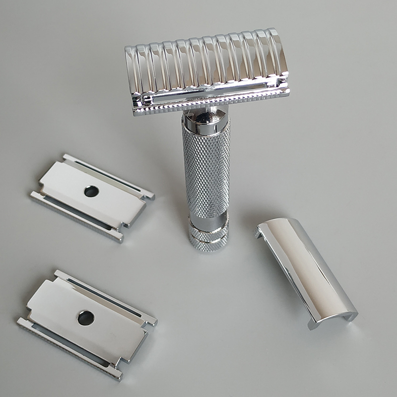 Safety Razor Handle - Dscosmetic AX-SE veiligheidsscheermes van zinklegering met