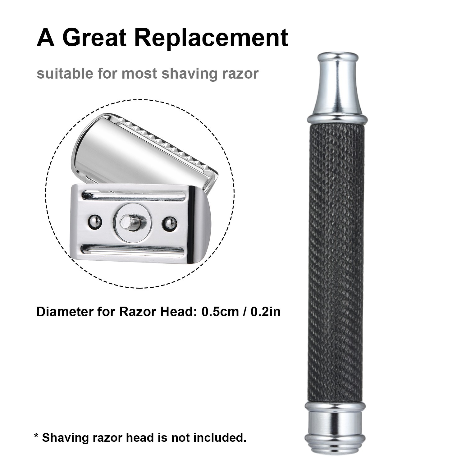Roestvrijstalen scheerhandgree - Safety Razor Handle recensie en prijs